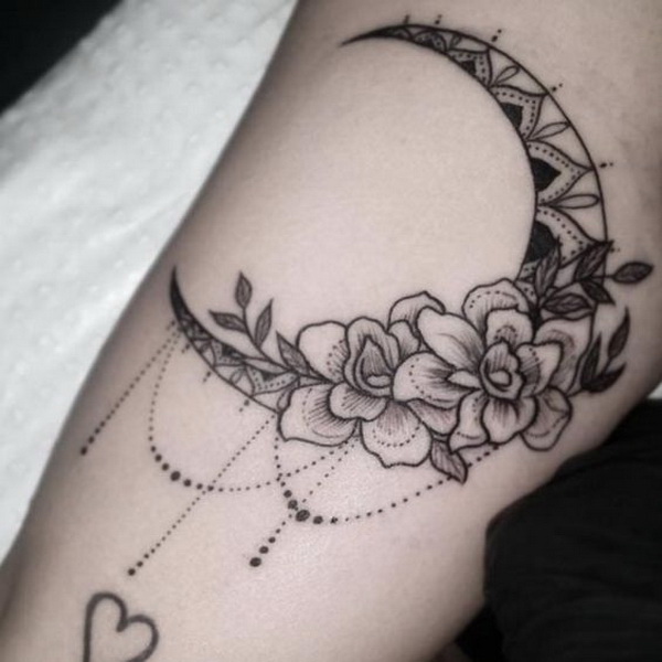 30+ Examples of Amazing and Meaningful Moon Tattoos For Creative Juice