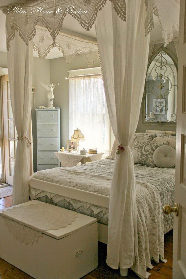 30+ Cool Shabby Chic Bedroom Decorating Ideas - For Creative Juice