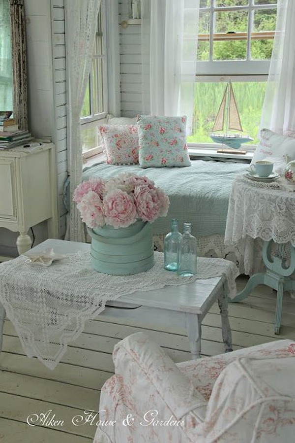 25+ Charming Shabby Chic Living Room Decoration Ideas - For Creative Juice