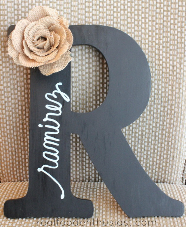 20+ Best DIY Decorative Letters with Lots of Tutorials - For Creative Juice