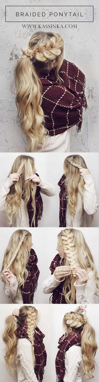 The Prettiest Braided Hairstyles for Long Hair with ... (389 x 1500 Pixel)