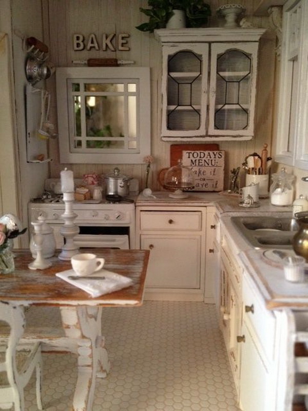 35 Awesome Shabby Chic Kitchen Designs, Accessories And Decor Ideas ...