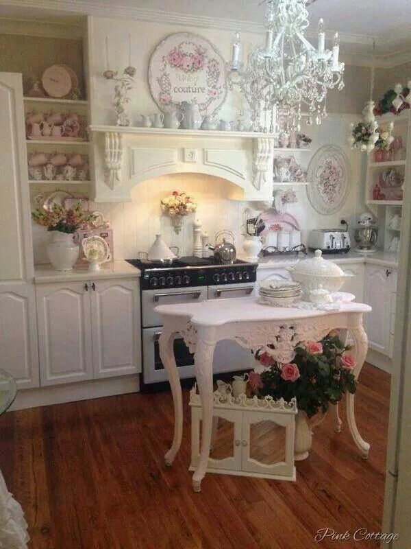 35 Awesome Shabby Chic Kitchen Designs, Accessories And Decor Ideas ...