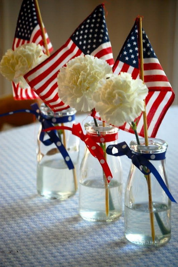 15 Festive DIY Table Centerpiece For 4th Of July With Lots Of Tutorials ...