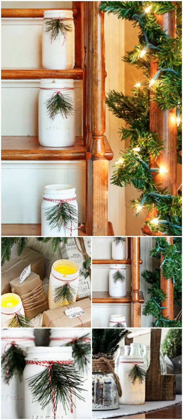 55+ Rustic Farmhouse Inspired DIY Christmas Decoration Ideas - For ...