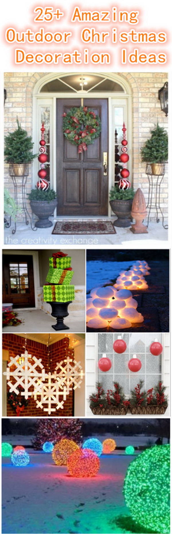outdoor deco lights on 30 Amazing Diy Outdoor Christmas Decoration Ideas For Creative Juice