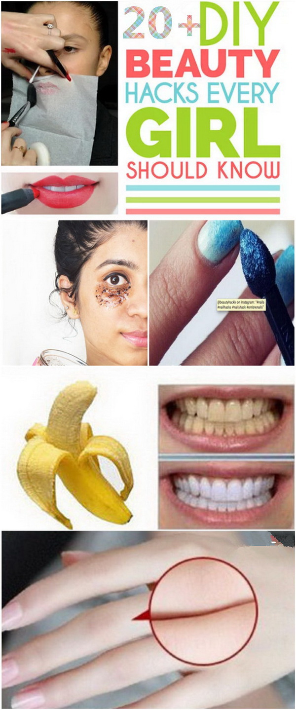 20+ Great DIY Beauty Hacks Every Girl Should Know - For Creative Juice