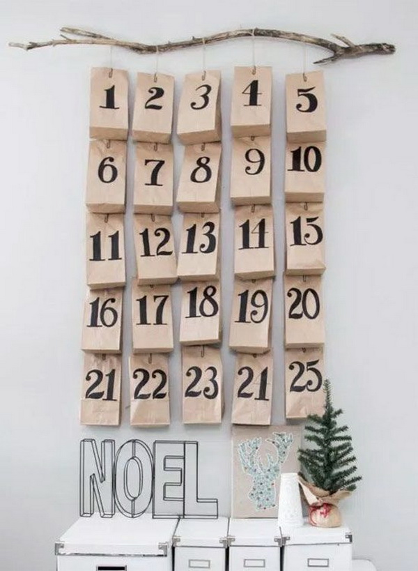 DIY Christmas Countdown Advent Calendar Ideas & Tutorials - For ...