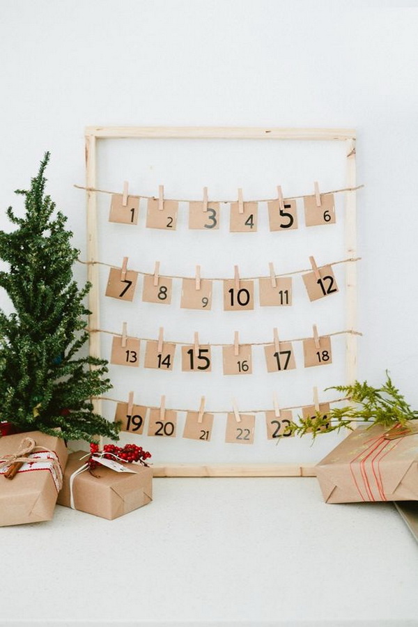 DIY Christmas Countdown Advent Calendar Ideas & Tutorials - For ...